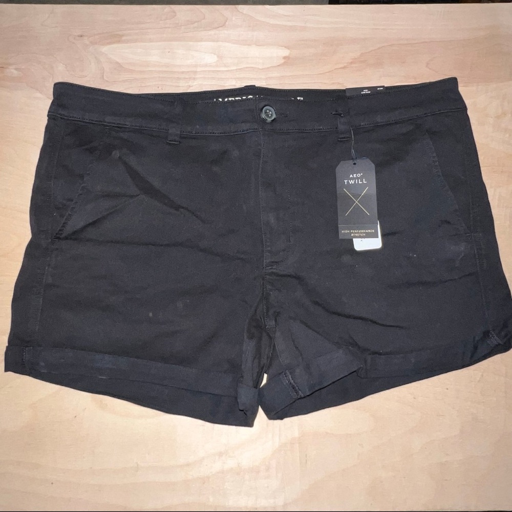 AEO Twill Low-Rise Shorts